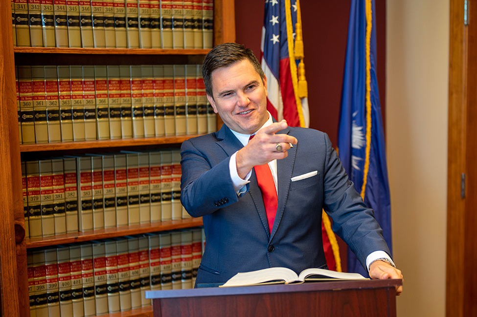 Trey Harrell, voted Best Personal Injury Lawyer in 2023 Best of Mount Pleasant 