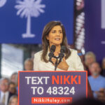 Nikki Haley announcing her intentions to run for President at the Charleston Visitor’s Center on February 15, 2023