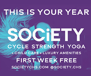 Ad: SOCiETY Cycle . Strength . Yoga .