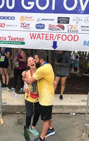 Bridge Runners at the finish line.