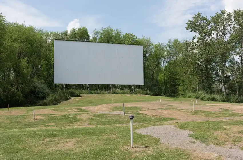 A drive in movie theater.