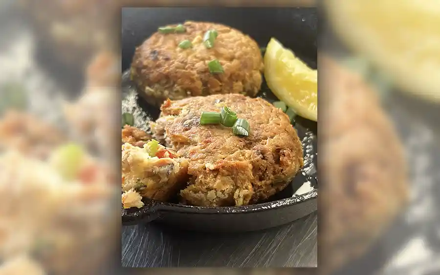 Gullah Style Salmon Croquettes, recipe provided by RaGina Saunders, owner of Scott’s Grand Catering and Events as passed down by her family.