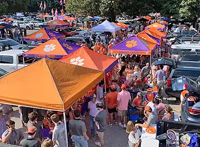 A bird’s-eye view look at Clemson tailgating - “All in Avenue.”