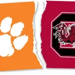 Clemson-Carolina logos, rivalries with houses divided