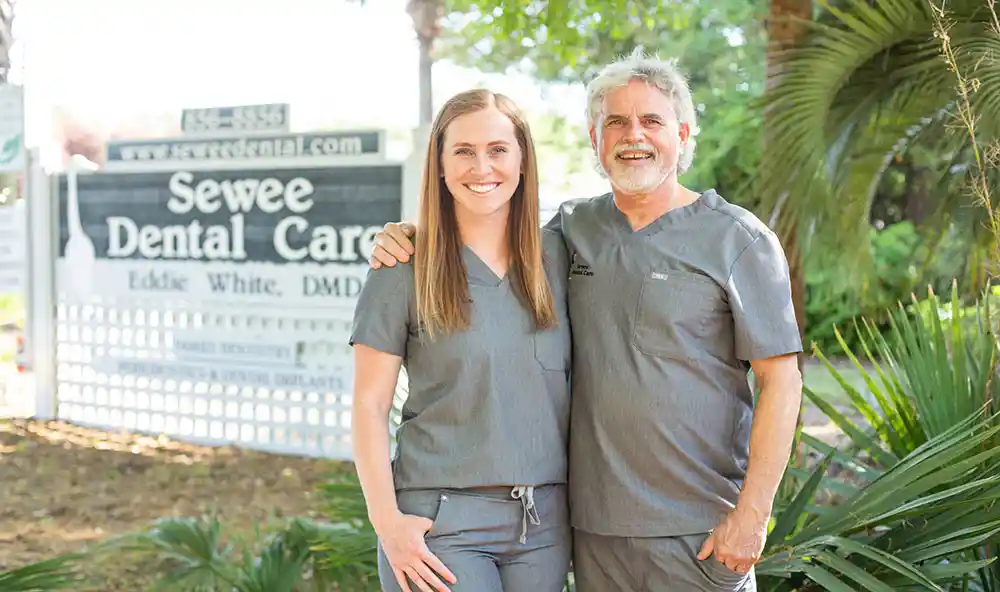Dr. Ivy White and Dr. Eddie White from Sewee Dental Care in Mount Pleasant, SC. Named in 2024 Best of Mount Pleasant