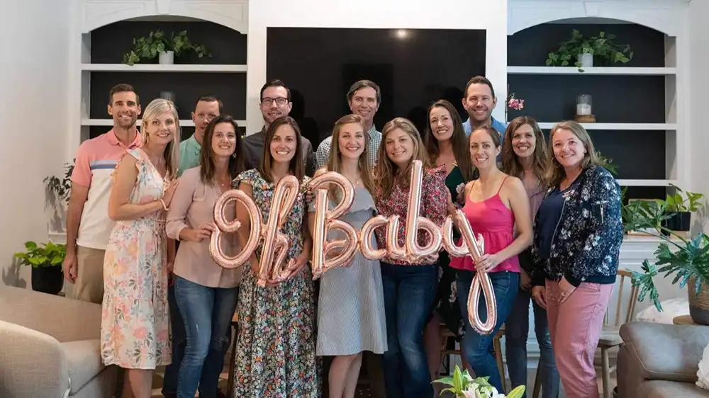 The Corder's garden-themed shower was thrown at a friend’s house in Mount Pleasant.