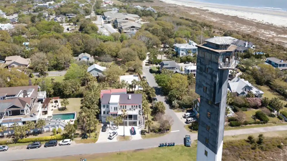 Sullivan's Island photograph with the lighthouse in the foreground.