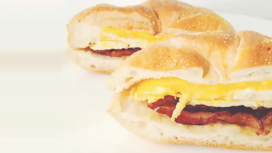 Photo of a Sausage Egg and Cheese Sandwich at Coach’s Canteen.