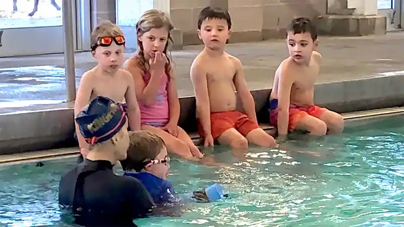 Mount Pleasant, SC swimming lessons the WATER Program. Photo courtesy of Mount Pleasant Recreation Department Aquatics.