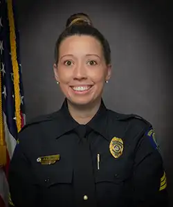 Sgt. Ashley Croy, Mount Pleasant Police Department.