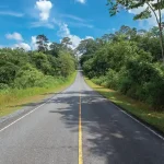 A stretch of road waiting for a road trip.