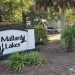 Mallard Lakes community sign in Mount Pleasant, South Carolina