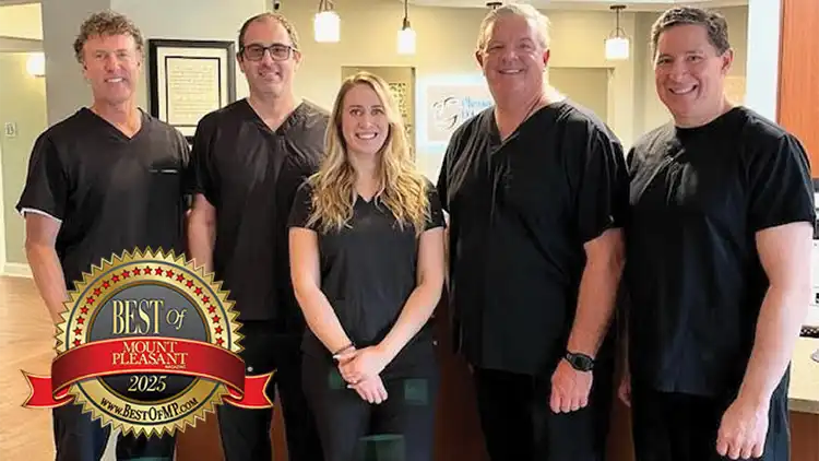 Pleasant Family Dentistry. 2025 Best of Mount Pleasant photo with logo.