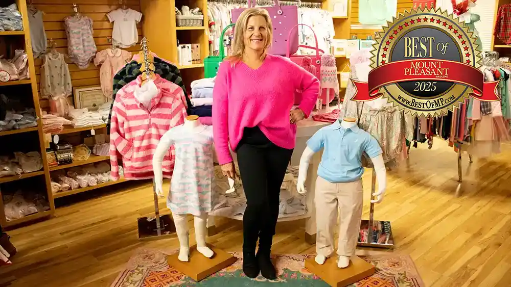 Owner Windi McKeithan stands in Ragamuffin Children’s Boutique.