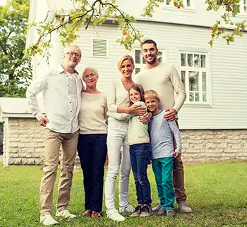 3 generations of family gathered for Father's Day