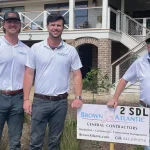 Rudder, Kep and Howard Brown show off the latest Brown Atlantic project.