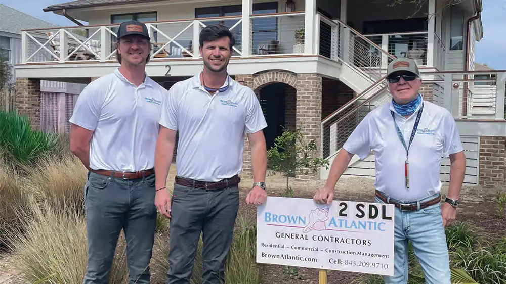 Rudder, Kep and Howard Brown show off the latest Brown Atlantic project.