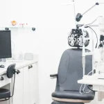 Compass Vision Care examination room in Mount Pleasant, SC.