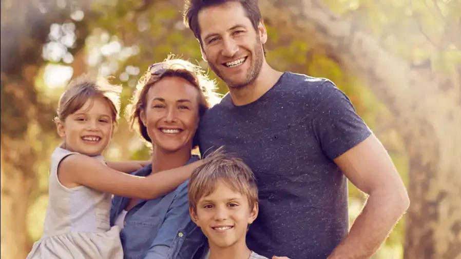 Dee Norton Child Advocacy Center: A happy, smiling family.