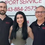 Hudson's Import Service Owner Cliff Hudson (far right) with his son Gains and daughter Caitlin.