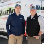 Rudd Plumbing, Heating & Air owners Owners Rob Hodges (left), and Winston Helena.