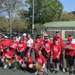 Special Olympics SC athletes and coaches pose with Shelby Rogers and Madison Keys after the tennis clinic.