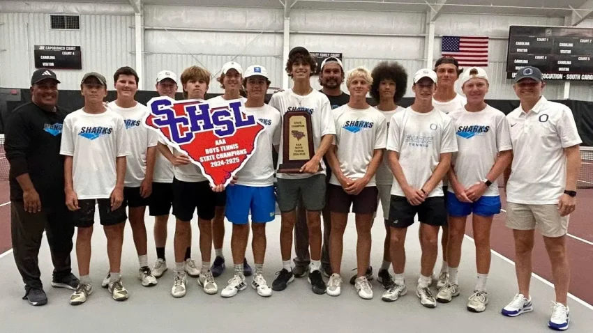 Oceanside boys tennis claims fifth consecutive state title.