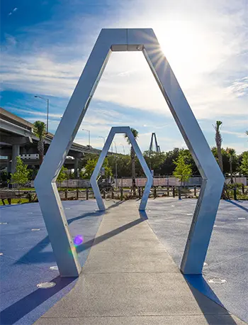 Mount Pleasant Waterfront Park: The splash pad offers a space to cool down.
