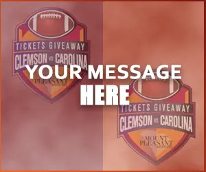 Ad: Sponsorships are available on this page for the Palmetto Bowl Giveaway