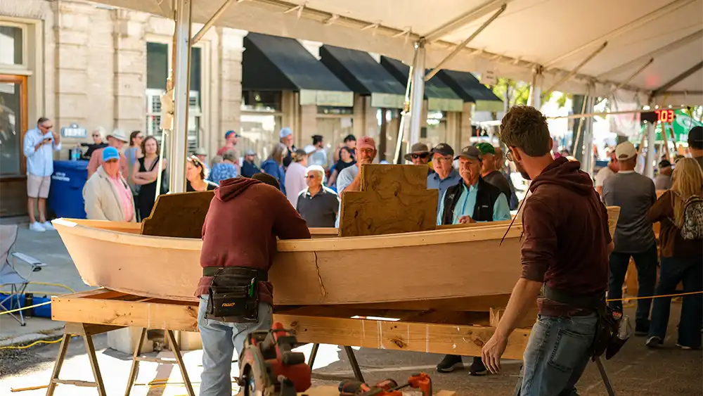 A photo taken at the 2024 Georgetown Wooden Boat Show