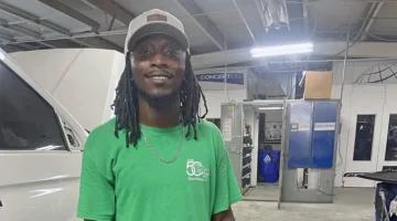 Evan Grant, Parts and Production Manager, Ascue's auto Body & Pain Shop in Mount Pleasant, SC