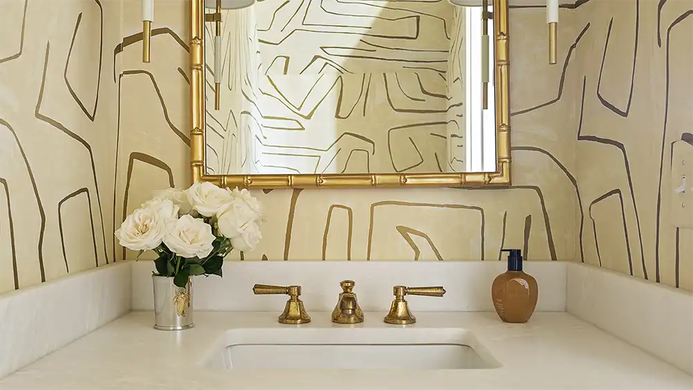 Renovated master bath. Photo provided by Allison Elebash Interior Design.