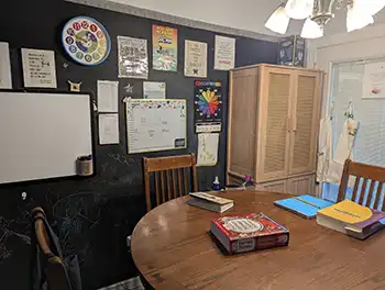 Von Haussen home classroom.