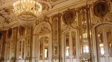 Photograph inside a royal palace