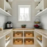 SpaceLove photo of a kitchen pantry.