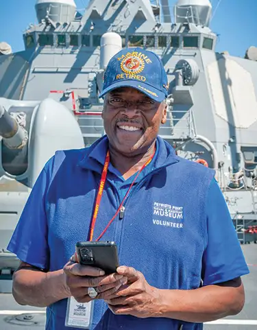 Victor Coachman, retired Marine.