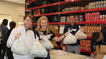 A small crowd at East Cooper Community Outreach (ECCO).