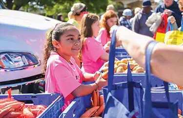 A group of people at the Lowcountry Food Bank