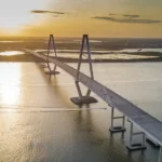 Ravenel Bridge aerial photo from the Mount Pleasant, SC side.