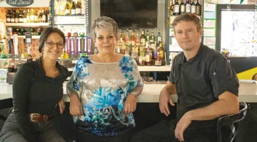 Left to Right: LoLA's bar manager, general manager and chef.