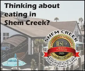 Visit ShemCreekRestaurants.com and find a place to dine in or near Shem Creek.